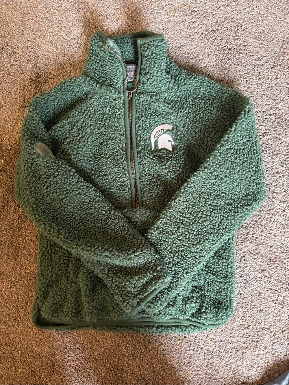 Colosseum Olive Green Sherpa-Lined Jacket
